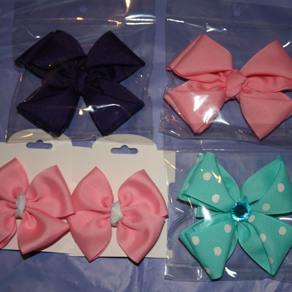 New Handmade Grosgrain Hairbow Bundle.